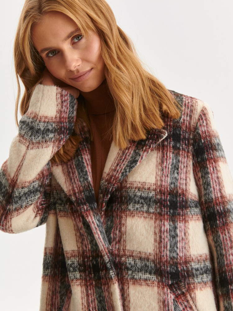 Płaszcz w dużą kratę Płaszcz w dużą kratę