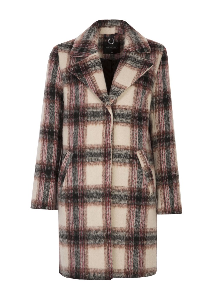 Płaszcz w dużą kratę Płaszcz w dużą kratę