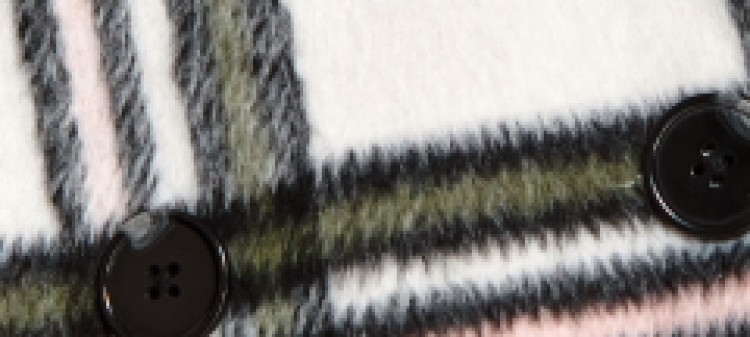 Krótki płaszcz w kratę Krótki płaszcz w kratę