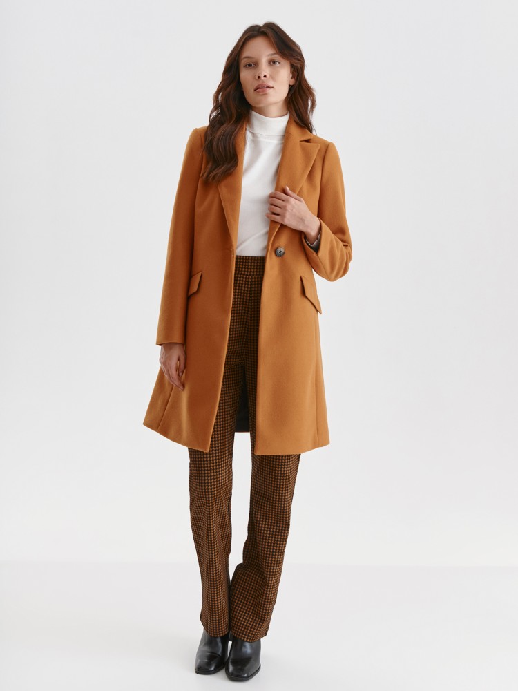 Płaszcz taliowany damski