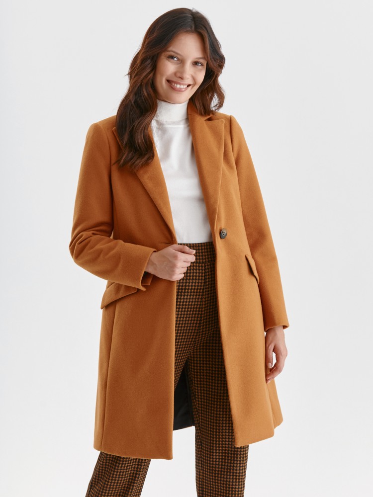 Płaszcz taliowany damski