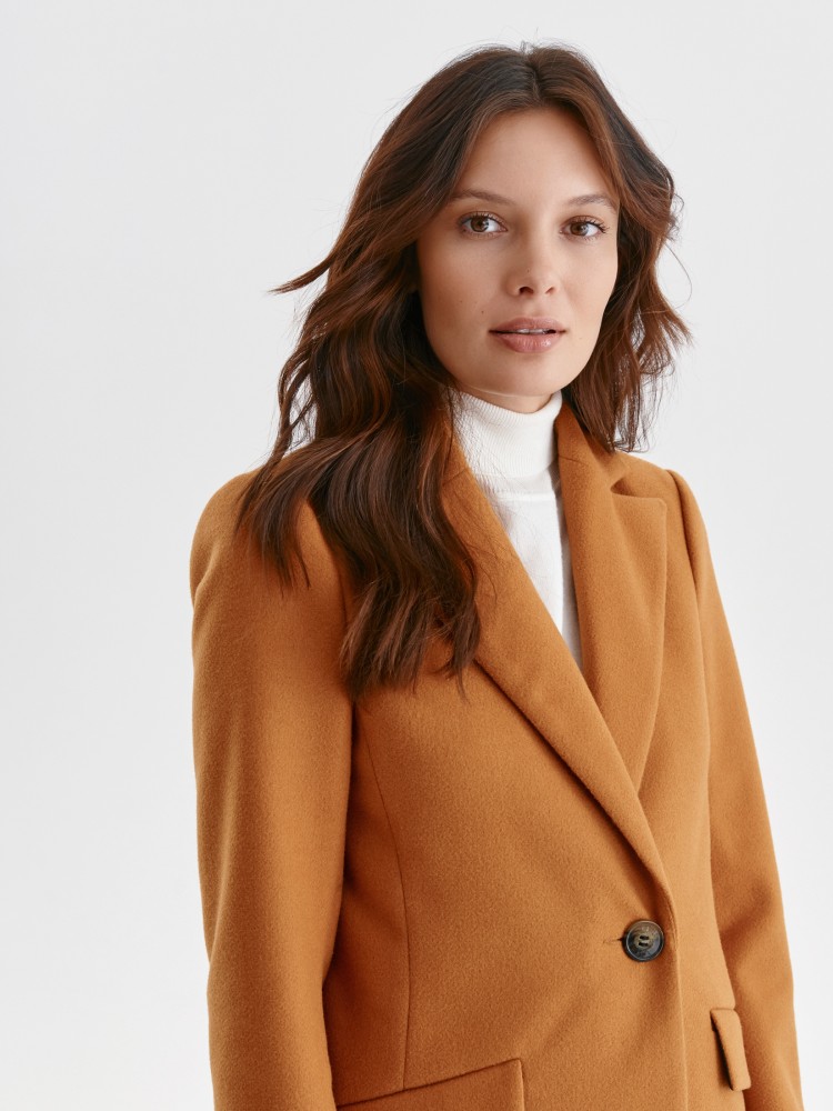 Płaszcz taliowany damski