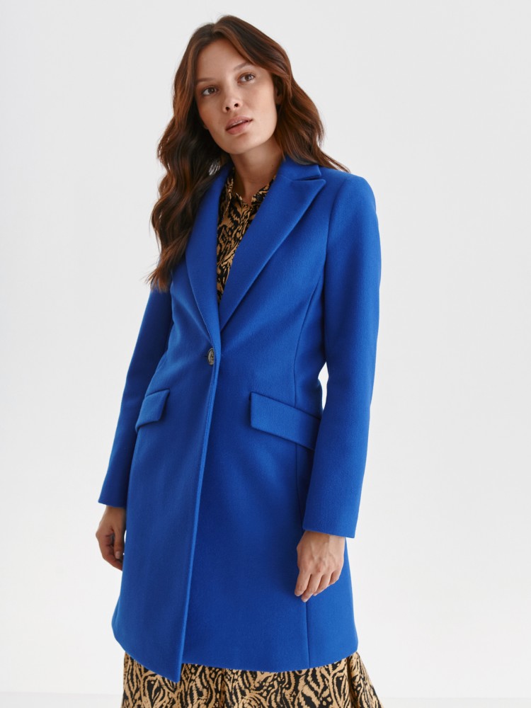 Taliowany płaszcz damski