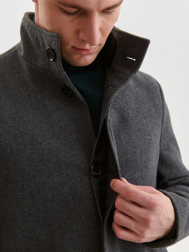 Klasyczny płaszcz ze stójką