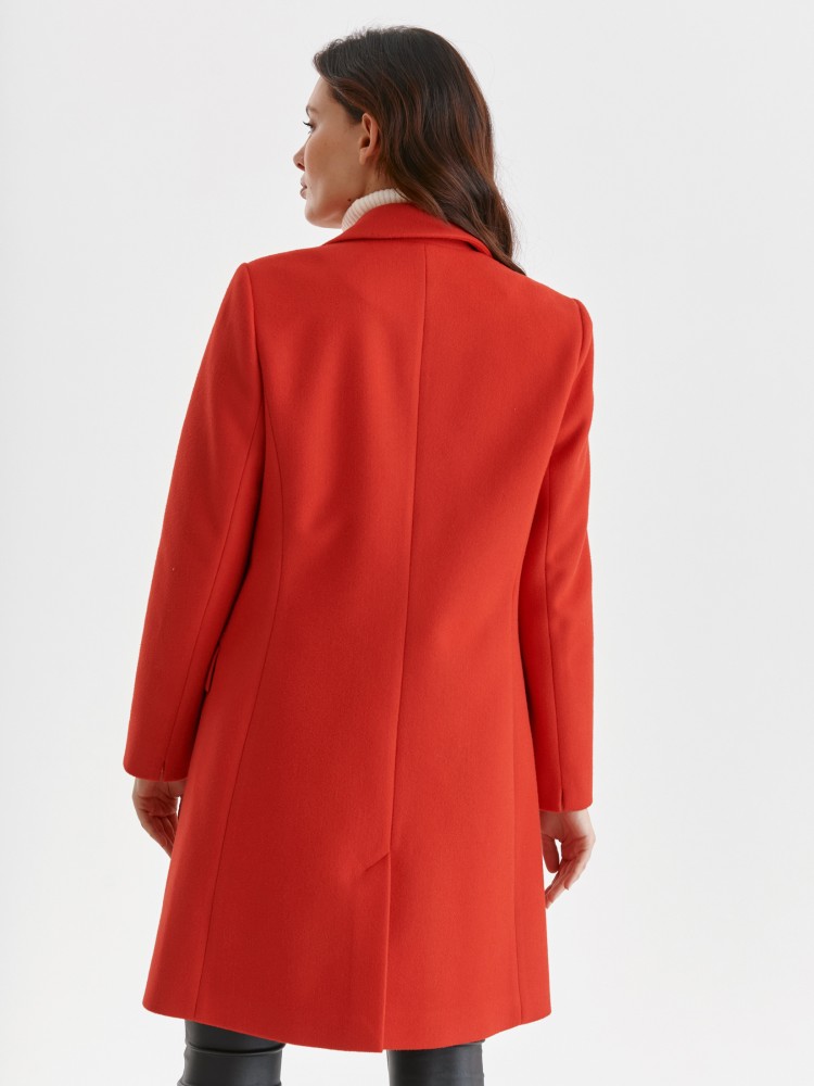 Taliowany płaszcz damski