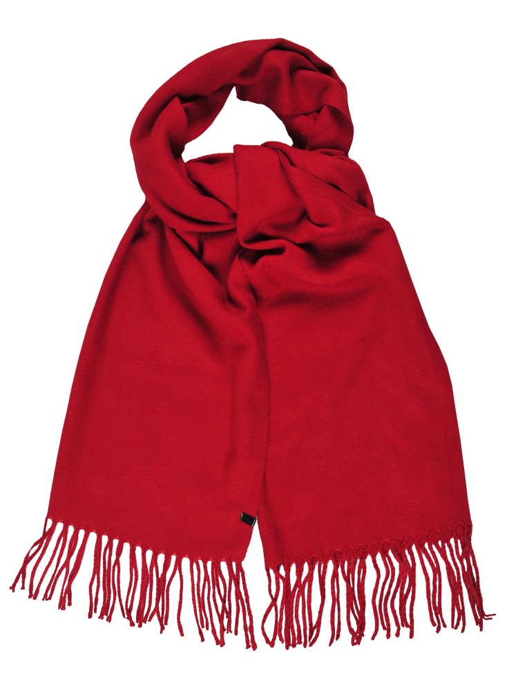 Gładki szal z frędzlami