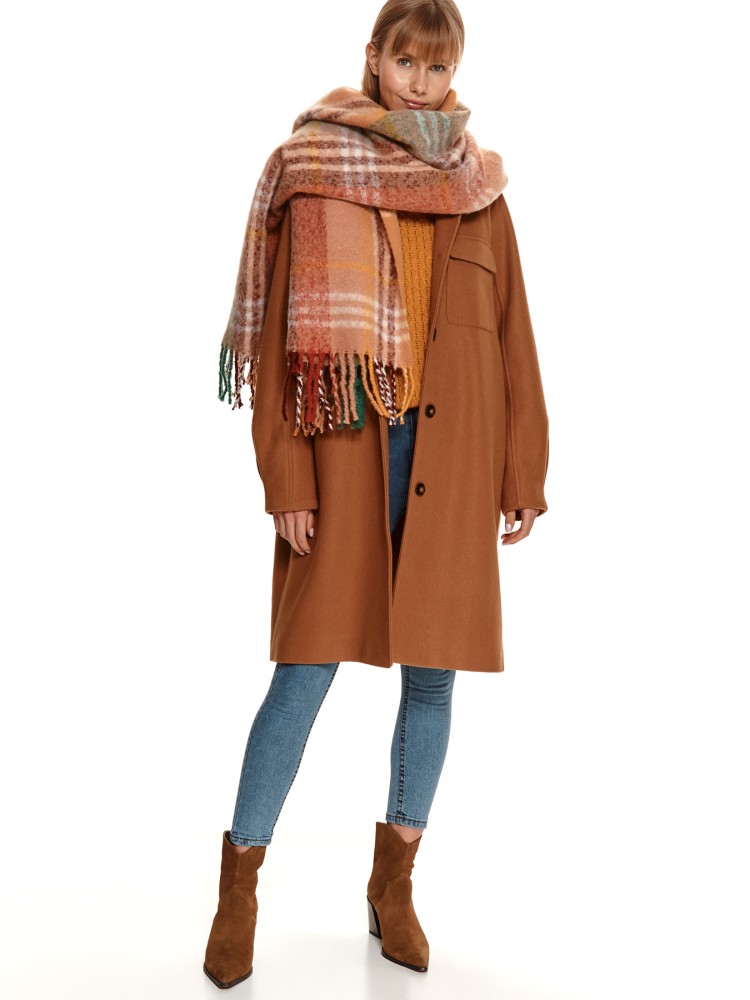 Szalik damski w klasyczną kratę