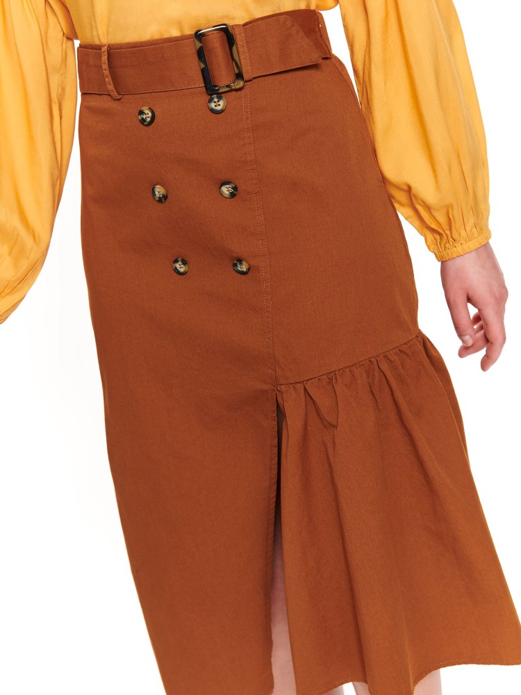 Spódnica damska z asymetryczną falbaną Spódnica damska z asymetryczną falbaną