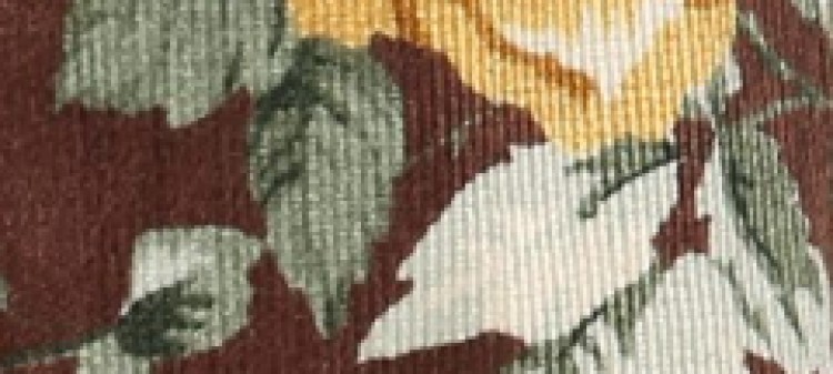 Sztruksowa mini spódniczka w kwiaty