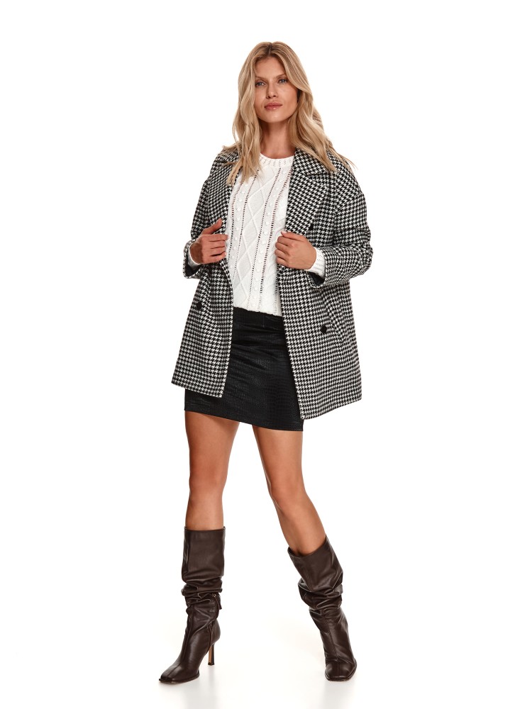 Spódnica z eko skóry ze zwierzęcą fakturą