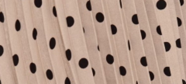 Plisowana spódnica midi w groszki