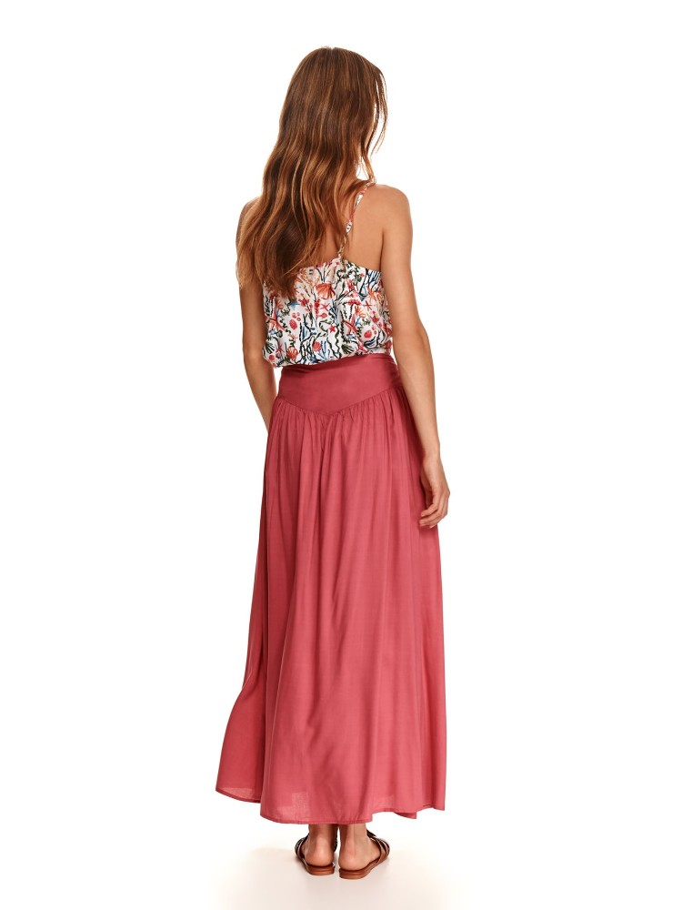 Spódnica maxi z gładkiej tkaniny