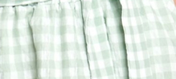 Krótka spódnica z falbaną w kratkę vichy Krótka spódnica z falbaną w kratkę vichy