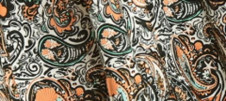 Długa spódnica z falbanami w print