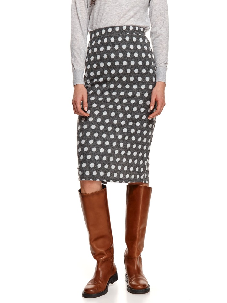 Dzianinowa spódnica w grochy Dzianinowa spódnica w grochy