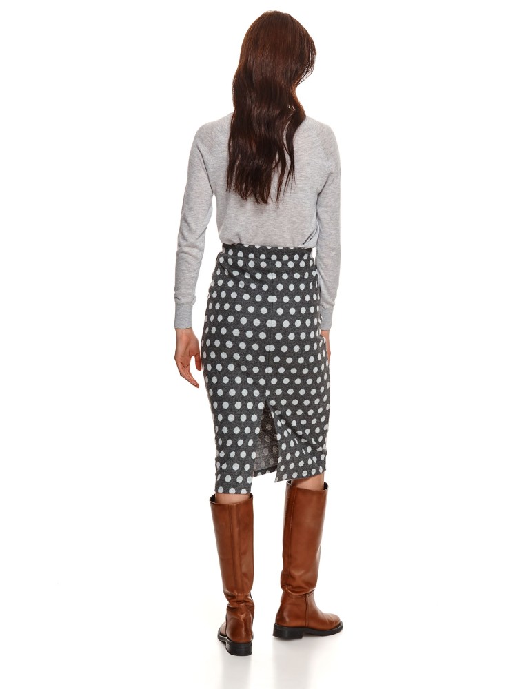 Dzianinowa spódnica w grochy Dzianinowa spódnica w grochy