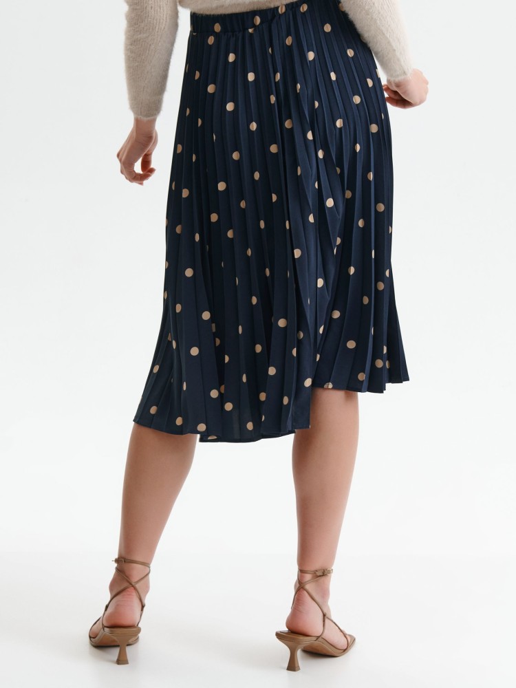 Plisowana spódnica w groszki