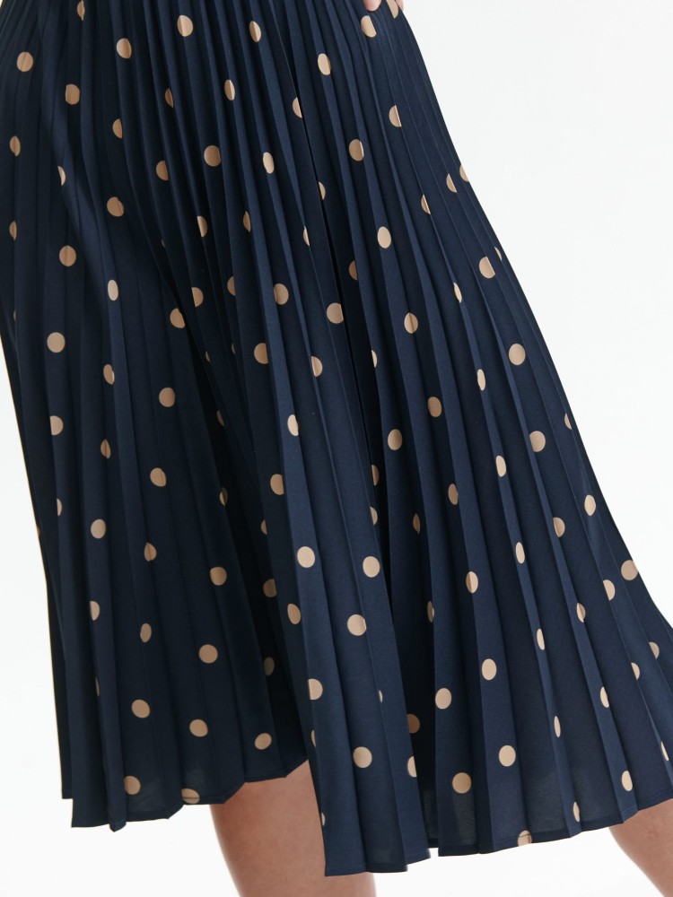 Plisowana spódnica w groszki