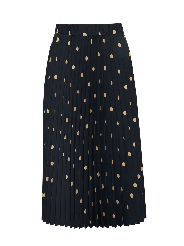 Plisowana spódnica w groszki