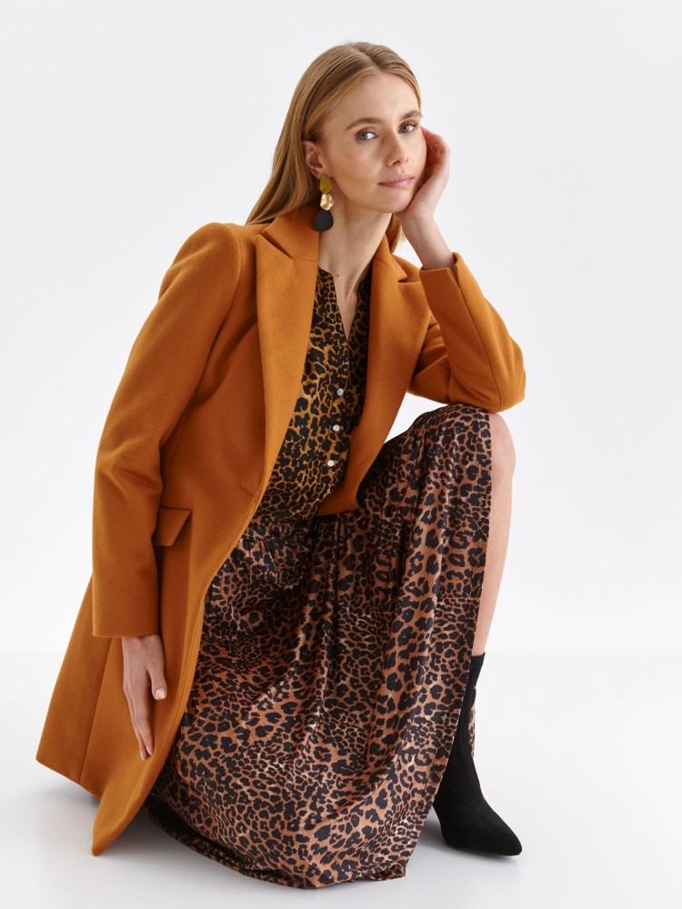 Plisowana spódnica w panterkowy nadruk