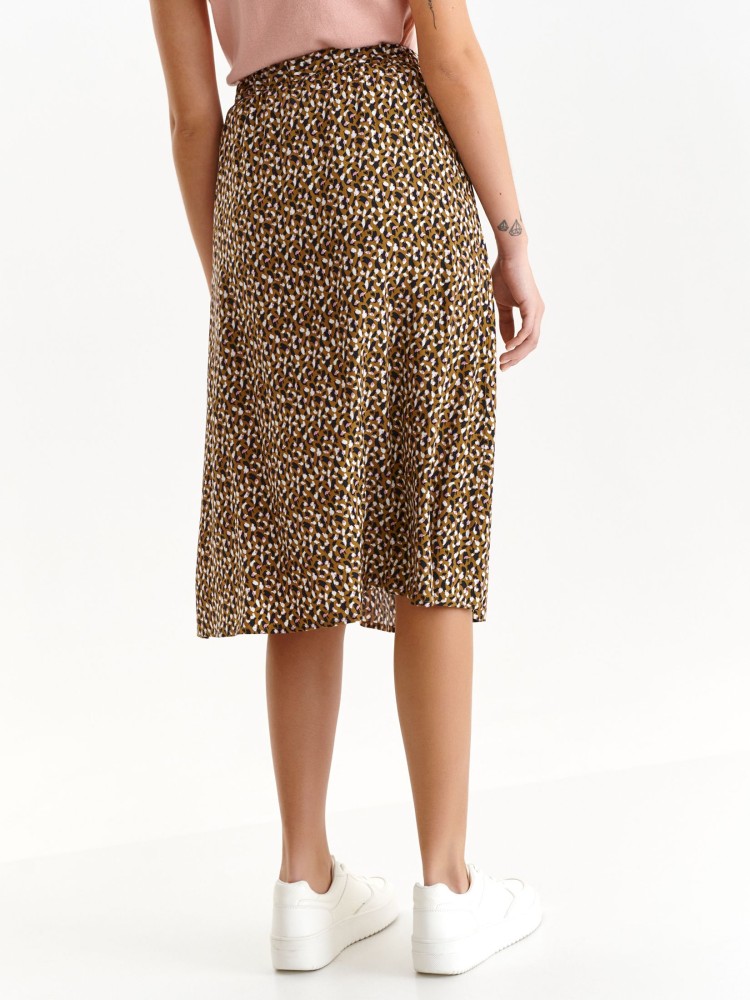 Printowana spódnica z rozporkiem