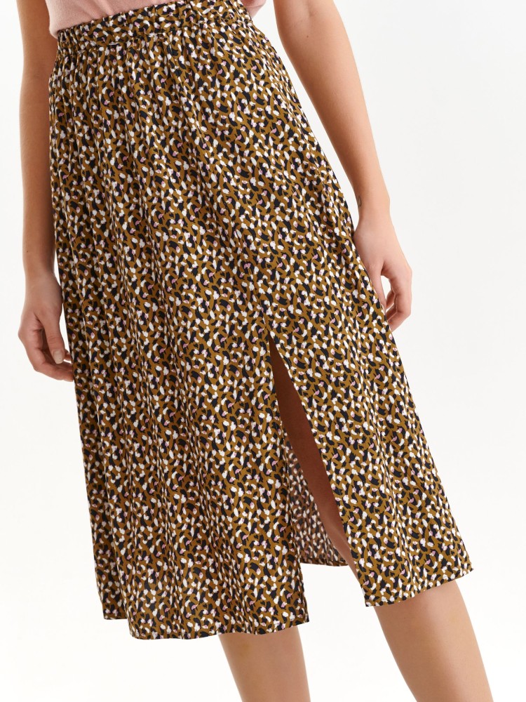 Printowana spódnica z rozporkiem