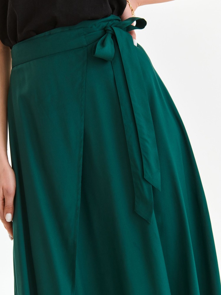 Gładka spódnica z wiązaniem