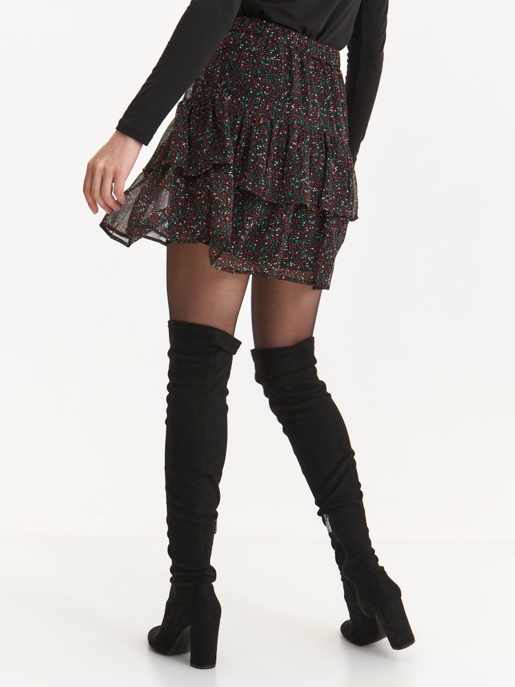 Printowana spódniczka z falbanami Printowana spódniczka z falbanami