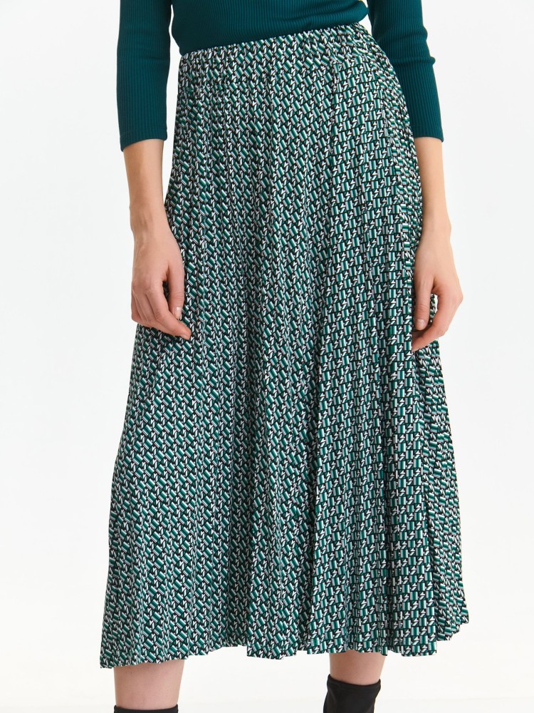 Plisowana spódnica w retro print