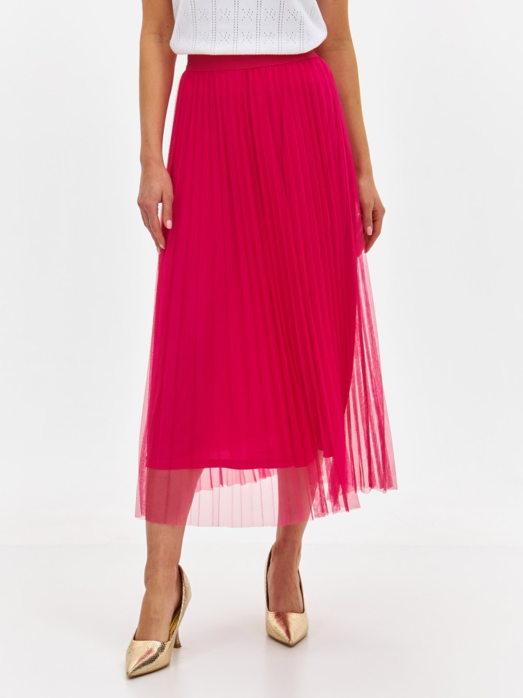 Plisowana spódnica z gumką w pasie Plisowana spódnica z gumką w pasie