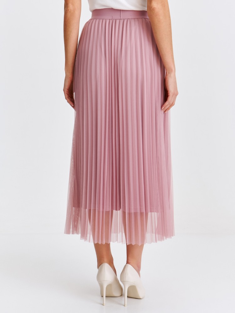 Plisowana spódnica z gumką w pasie