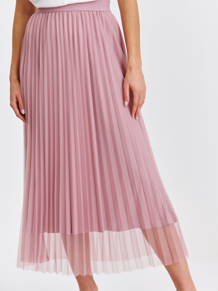 Plisowana spódnica z gumką w pasie