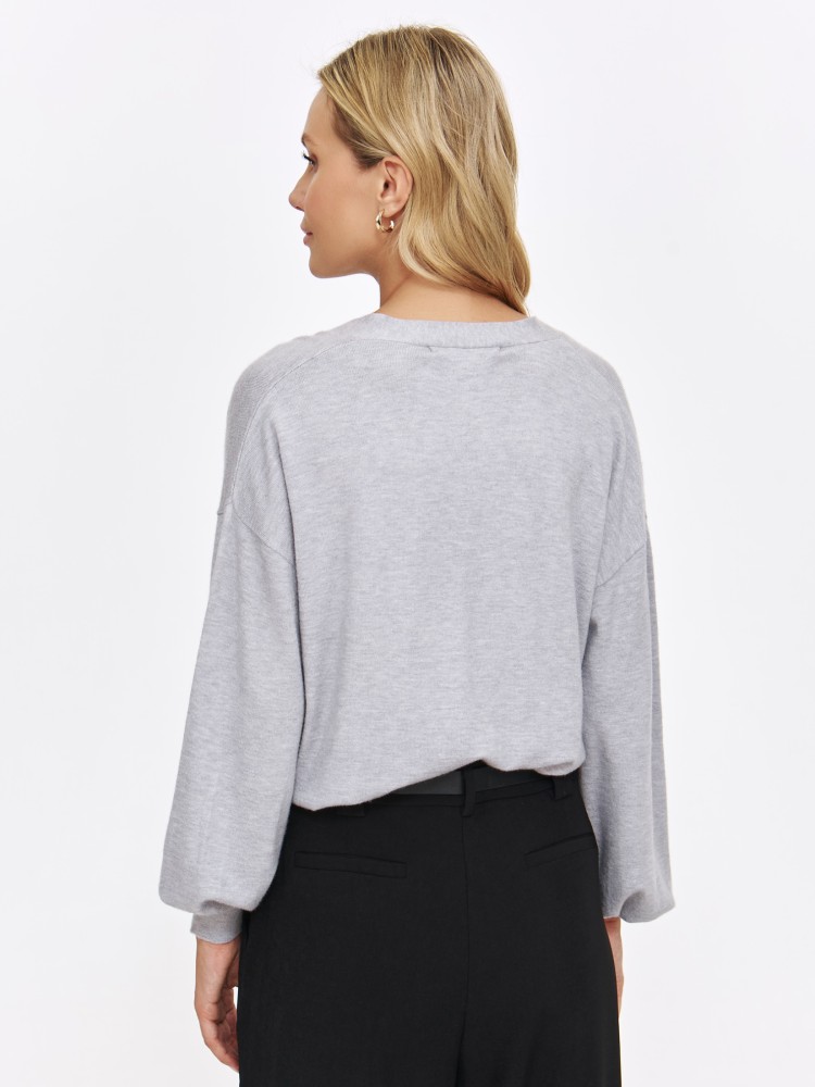 Kardigan damski w gołębim kolorze Kardigan damski w gołębim kolorze