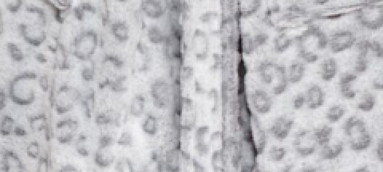 Miękki szlafrok w zwierzęcy nadruk