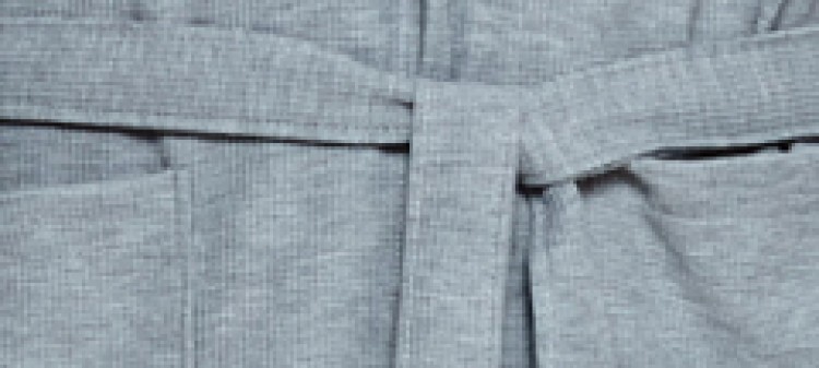 Szlafrok męski ze strukturalnej bawełny