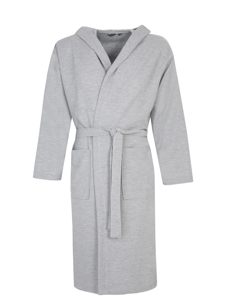 Szlafrok męski ze strukturalnej bawełny