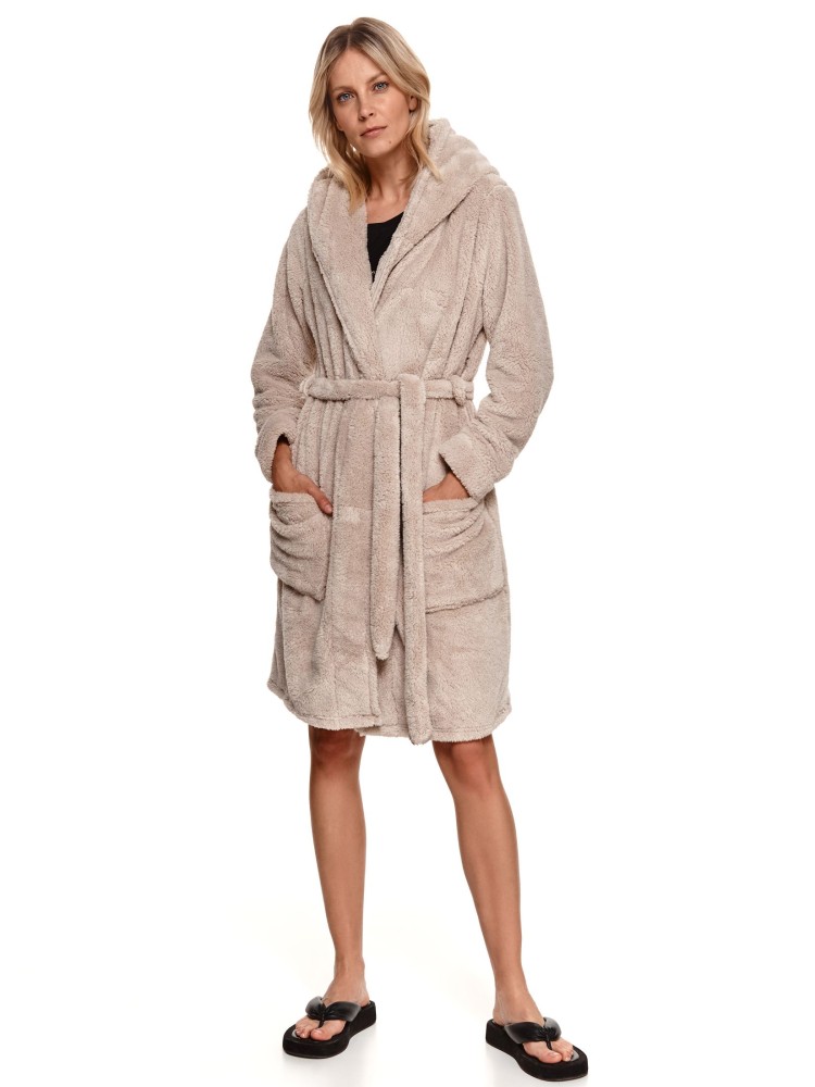 Miękki szlafrok z kapturem i uszami