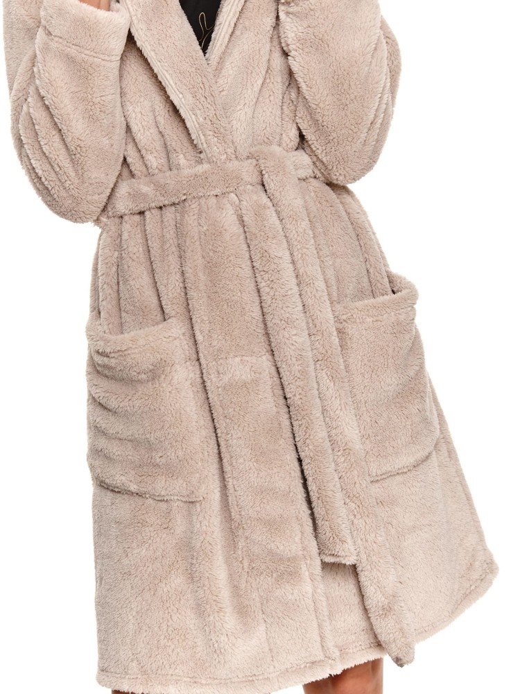 Miękki szlafrok z kapturem i uszami