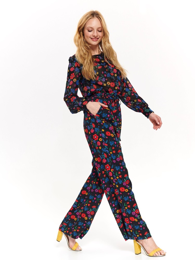 Wiskozowe spodnie w kwiaty