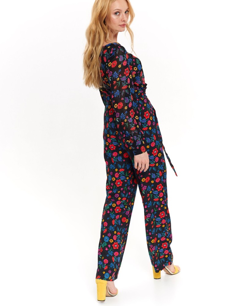 Wiskozowe spodnie w kwiaty