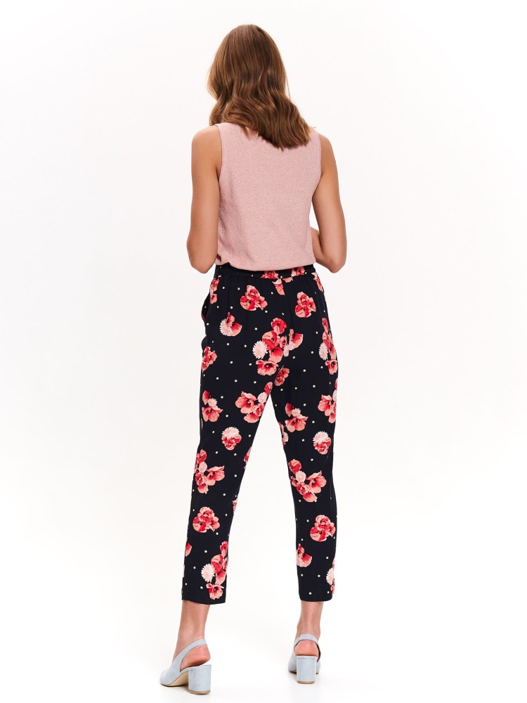 Spodnie z nadrukiem w kwiaty