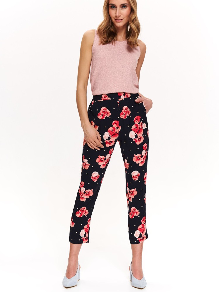 Spodnie z nadrukiem w kwiaty