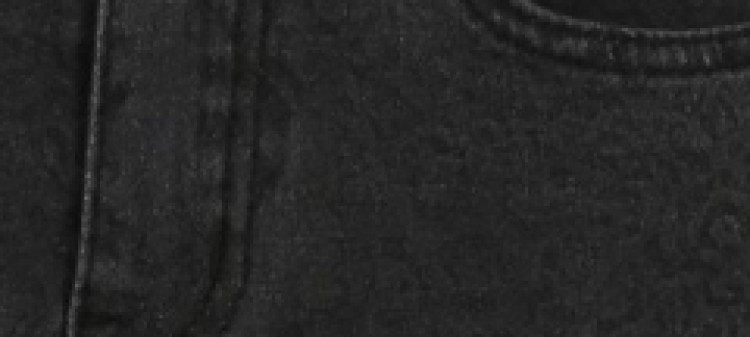 Jeansowe spodnie z printem