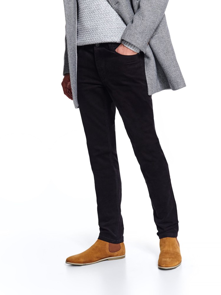 Spodnie sztruksowe dopasowane