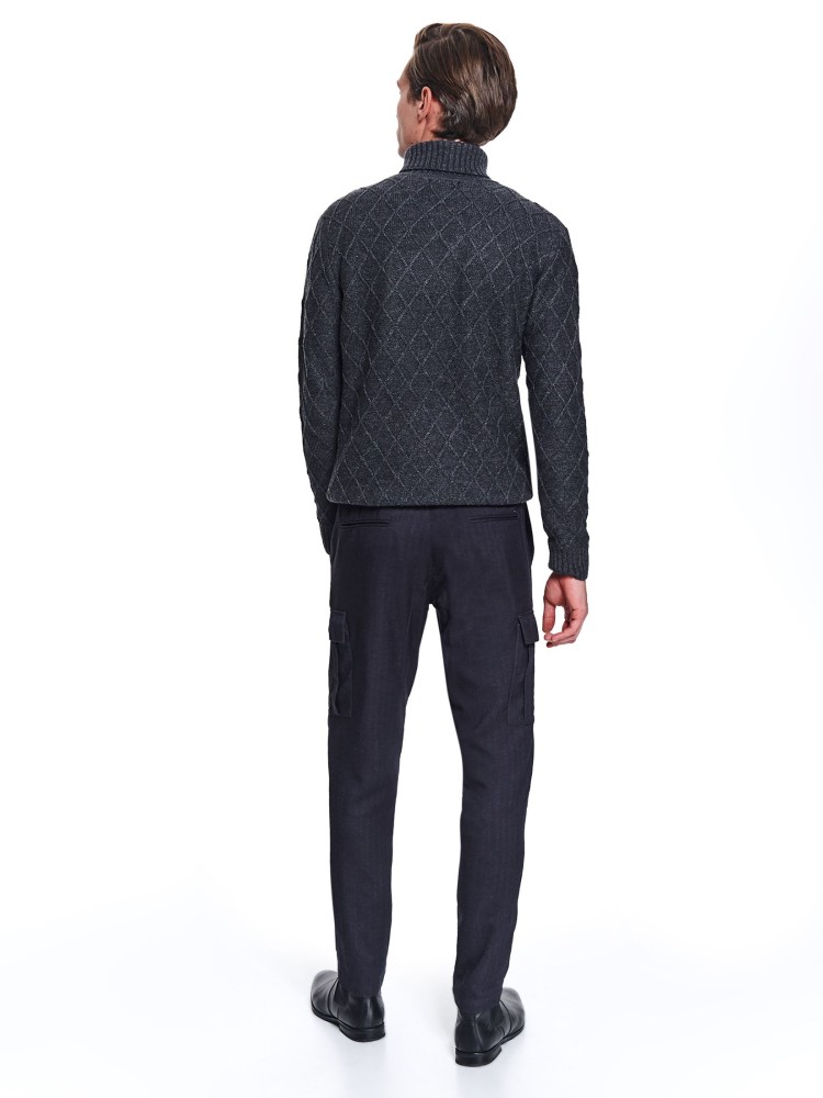 Spodnie cargo z eleganckiej tkaniny