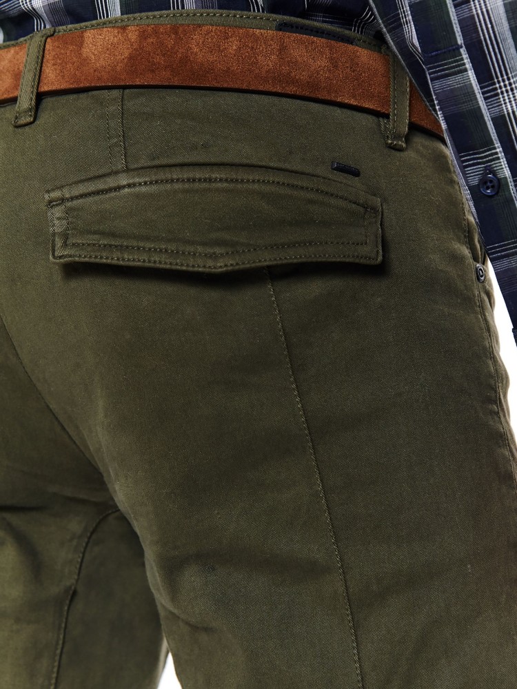 Spodnie cargo z przeszyciami