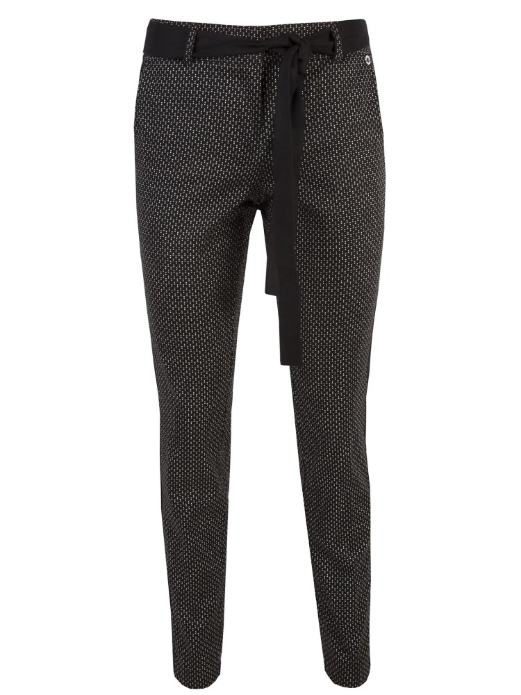 Spodnie z kantem w mikrowzorek