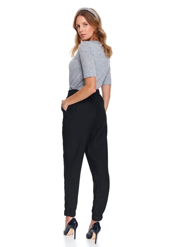 Długie spodnie damskie wiązane w pasie