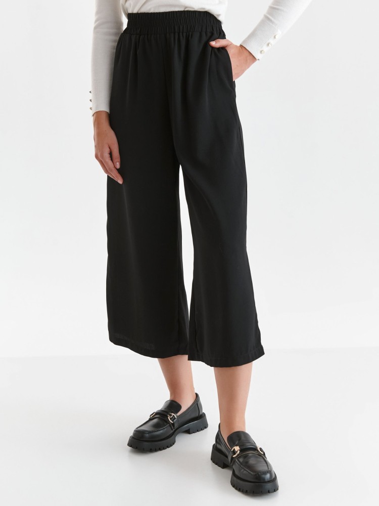 Spodnie 3/4 damskie z szerokimi nogawkami Spodnie 3/4 damskie z szerokimi nogawkami