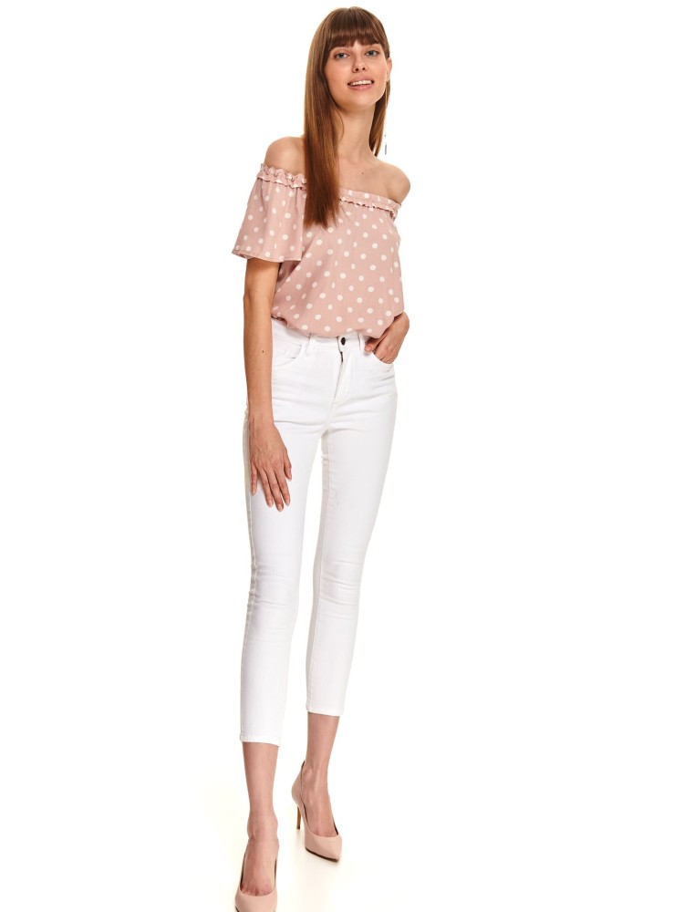 Białe spodnie jeansowe skinny